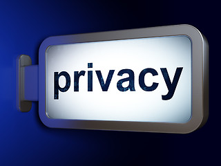 Image showing Security concept: Privacy on billboard background