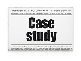 Image showing Studying concept: newspaper headline Case Study