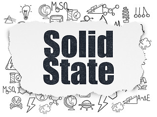 Image showing Science concept: Solid State on Torn Paper background