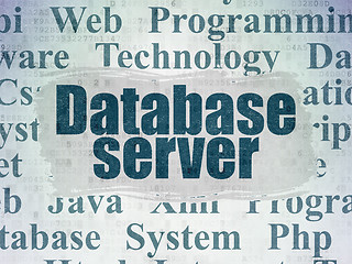 Image showing Software concept: Database Server on Digital Paper background