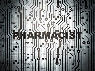 Image showing Medicine concept: circuit board with Pharmacist