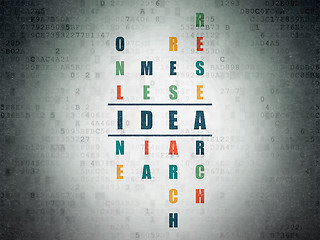 Image showing Marketing concept: Idea in Crossword Puzzle