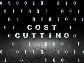 Image showing Finance concept: Cost Cutting in grunge dark room