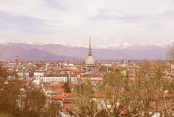 Image showing Turin view vintage