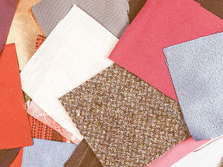 Image showing  Fabric samples vintage