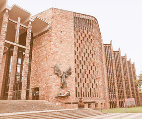 Image showing Coventry Cathedral vintage