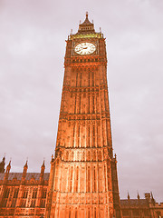 Image showing Big Ben vintage