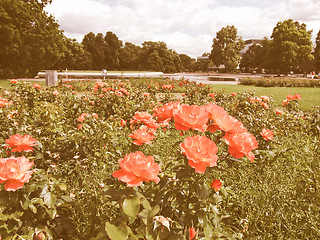 Image showing Gardens in Stuttgart Germany vintage