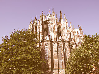 Image showing Koeln Dom vintage