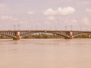 Image showing Rhine river in Mainz vintage