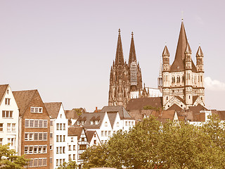 Image showing Koeln Dom vintage