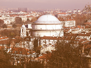 Image showing Gran Madre church, Turin vintage