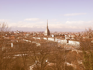 Image showing Turin view vintage