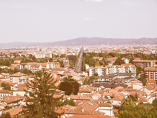 Image showing Turin panorama vintage