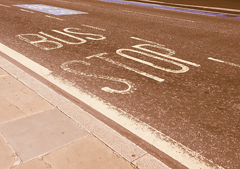 Image showing  Bus stop vintage