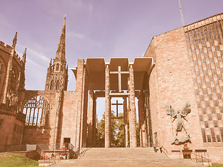 Image showing Coventry Cathedral vintage