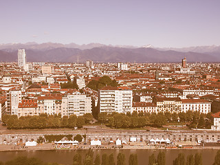 Image showing Turin view vintage