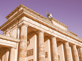 Image showing Brandenburger Tor Berlin vintage