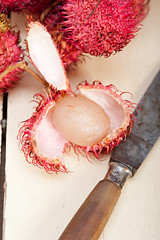 Image showing fresh rambutan fruits 