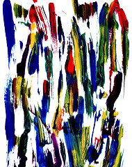 Image showing Abstract smears of paint