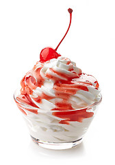 Image showing bowl of whipped cream