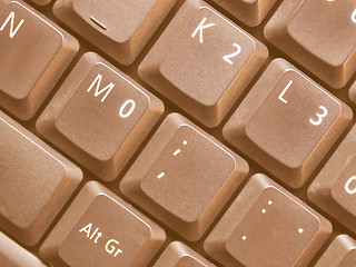 Image showing  Computer keyboard vintage