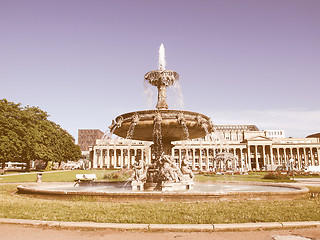 Image showing Schlossplatz (Castle square) Stuttgart vintage