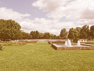 Image showing Gardens in Stuttgart Germany vintage