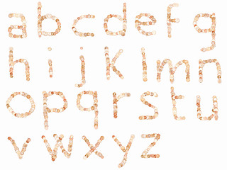 Image showing  Letters of the British alphabet vintage
