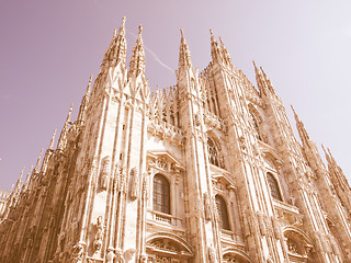 Image showing Duomo di Milano vintage