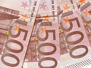 Image showing  Euro note vintage