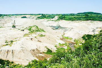 Image showing Amber open-cast mining in Yantarny, Russia