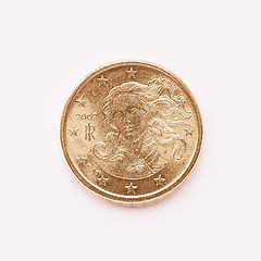 Image showing  Italian 10 cent coin vintage