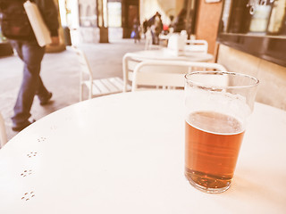 Image showing  British ale beer pint vintage