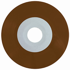 Image showing  Vinyl record isolated vintage