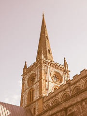 Image showing Holy Trinity church in Stratford upon Avon vintage