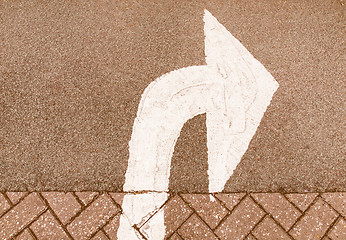 Image showing  Arrow sign vintage