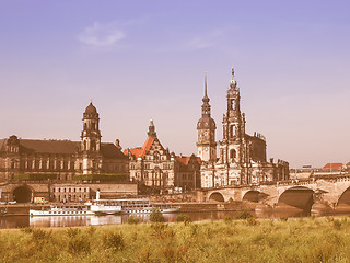 Image showing Dresden Hofkirche vintage