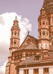 Image showing St Stephan church Mainz vintage