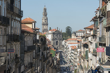 Image showing EUROPE PORTUGAL PORTO RIBEIRA CHURCH IGREJA DOS CLERIGOS