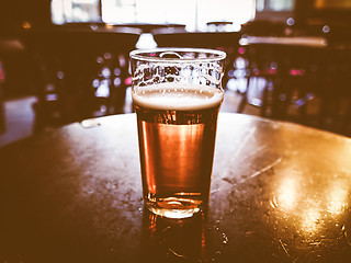 Image showing  Pint of beer vintage