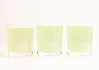 Image showing  Green apple juice vintage