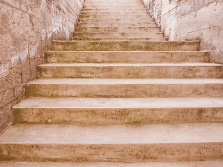 Image showing  Stairway steps vintage