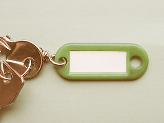 Image showing  Green keyring vintage