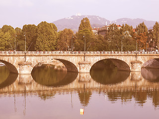 Image showing River Po, Turin vintage