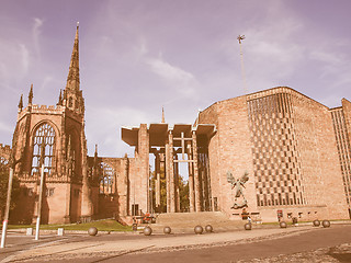 Image showing Coventry Cathedral vintage