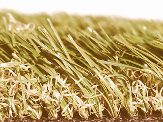 Image showing  Artificial grass vintage