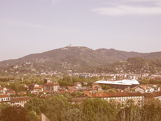 Image showing Turin hills vintage