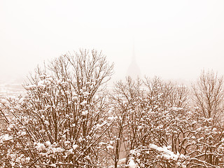 Image showing Turin view vintage