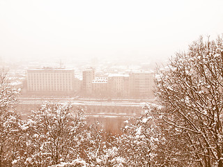 Image showing Turin view vintage